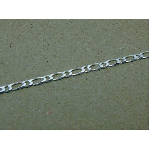 Sterling Silver Fancy Figaro Bracelet