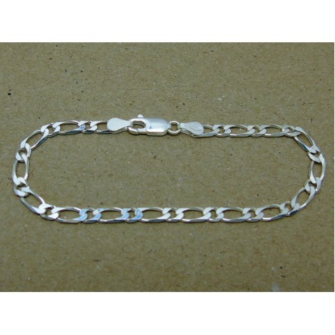 Sterling Silver Fancy Figaro Bracelet