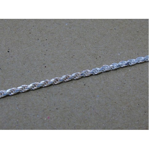 Sterling Silver Solid Rope Bracelet