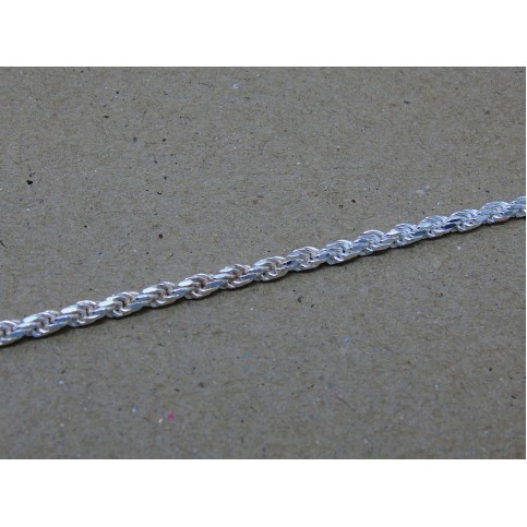 Sterling Silver Solid Rope Bracelet