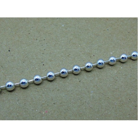 Sterling Silver 5mm Bead Bracelet