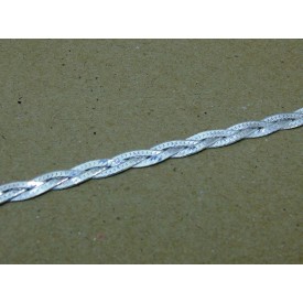 Sterling Silver Plaited Herringbone Bracelet