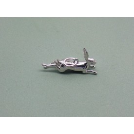 Sterling Silver Leaping Hare Charm