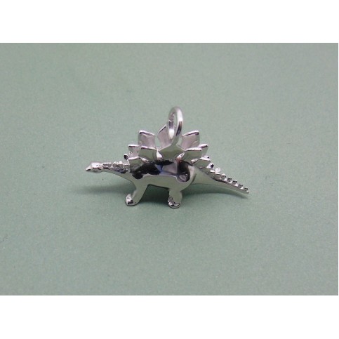 Sterling Silver Stegosaurus Charm