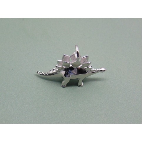 Sterling Silver Stegosaurus Charm