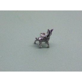 Sterling Silver Zebra Charm