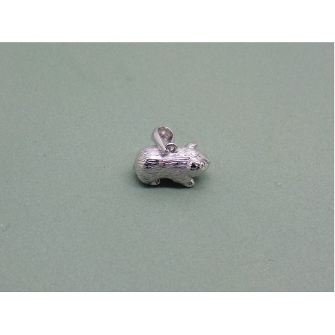 Sterling Silver Guinea Pig Charm