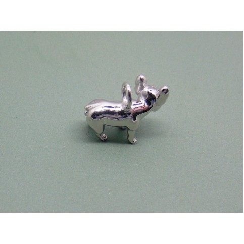 Sterling Silver French Bulldog Charm