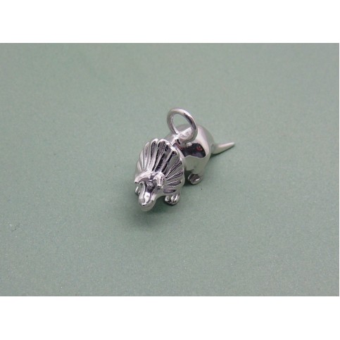 Sterling Silver Triceratops Charm