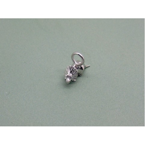 Sterling Silver Baby Triceratops Charm