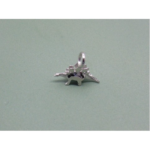 Sterling Silver Baby Stegosaurus Charm