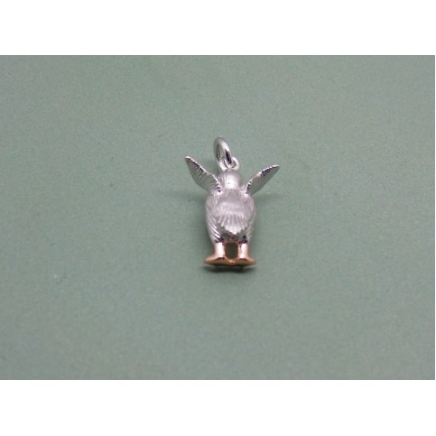 Sterling Silver Two Tone Puffin Charm