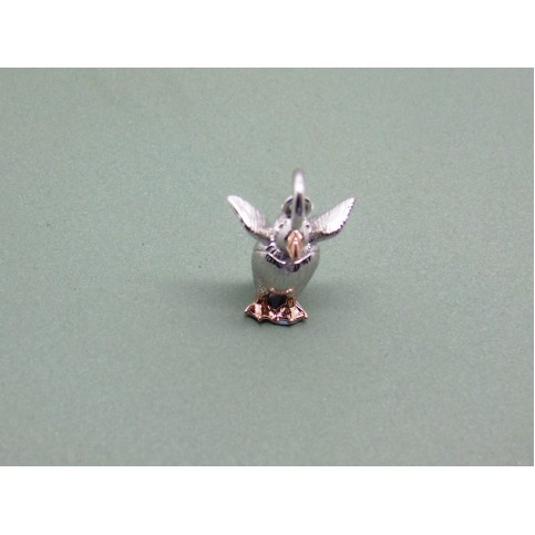 Sterling Silver Two Tone Puffin Charm