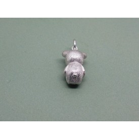 Sterling Silver Solid Teddy Charm