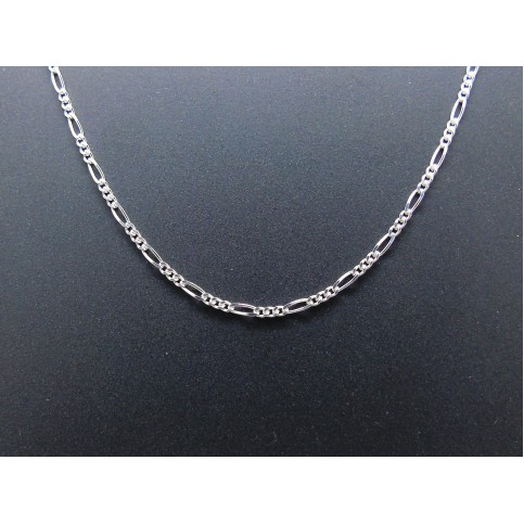 Sterling Silver Light Weight Figaro Chain