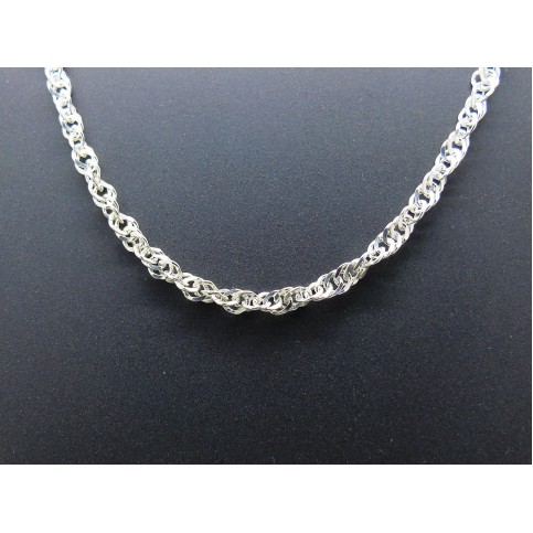 Sterling Silver Heavy Singapore Chain