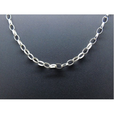 Sterling Silver Oval Belcher Chain