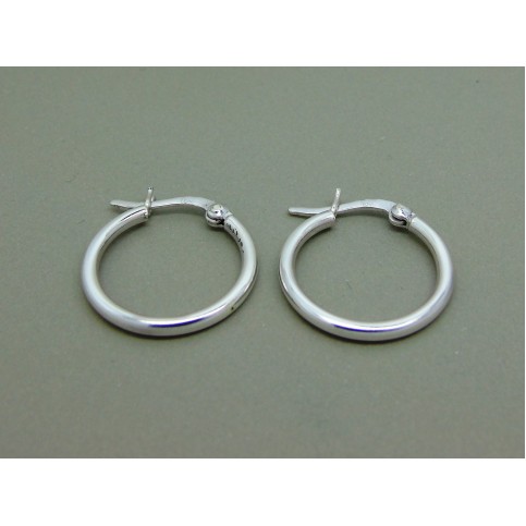 Sterling Silver Hinged 20mm Creoles