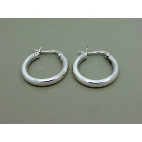 Sterling Silver Hinged Creoles 20mm