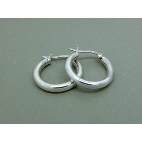 Sterling Silver Hinged Creoles 20mm
