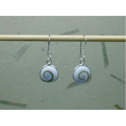 Sterling Silver Small Shell Drop Earrings