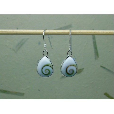 Sterling Silver Oval Shiva Eye Drops