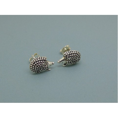 Sterling Silver Hedgehog Studs