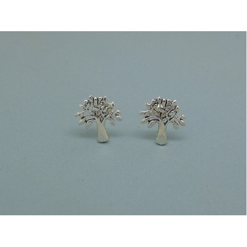 Sterling Silver Tree of Life Studs