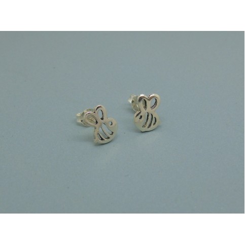 Sterling Silver Bumble Bee Studs