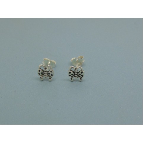 Sterling Silver Butterfly Studs