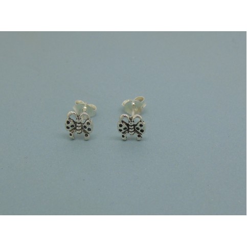 Sterling Silver Butterfly Studs