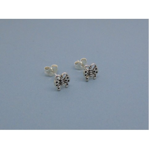 Sterling Silver Butterfly Studs