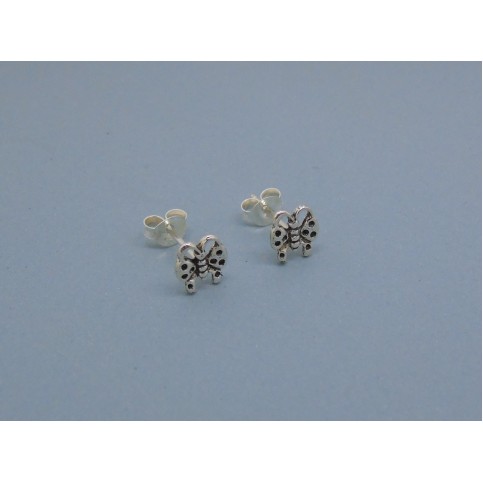 Sterling Silver Butterfly Studs