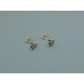 Sterling Silver Cat Face Studs