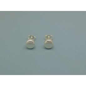 Sterling Silver Cylindrical Studs