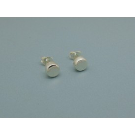 Sterling Silver Cylindrical Studs