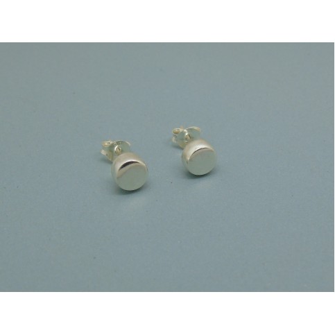 Sterling Silver Cylindrical Studs