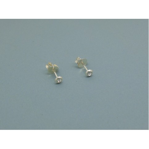 Sterling Silver Cubic Zirconia Studs