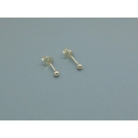 Sterling Silver Ball Studs - 2.5mm