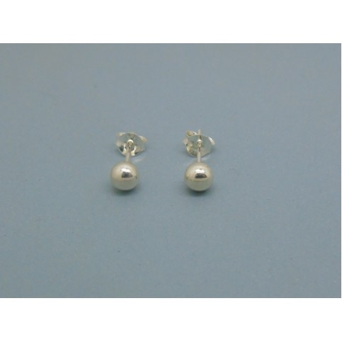 Sterling Silver Ball Studs - 5mm