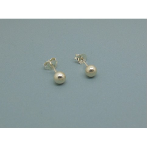 Sterling Silver Ball Studs - 5mm