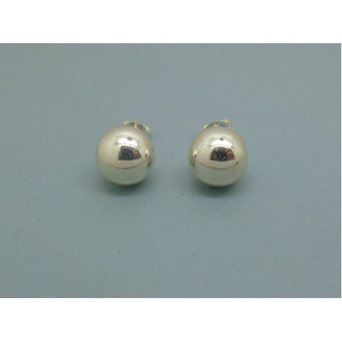 Sterling Silver Ball Studs - 10mm