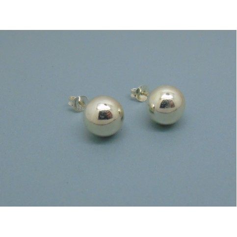 Sterling Silver Ball Studs - 10mm