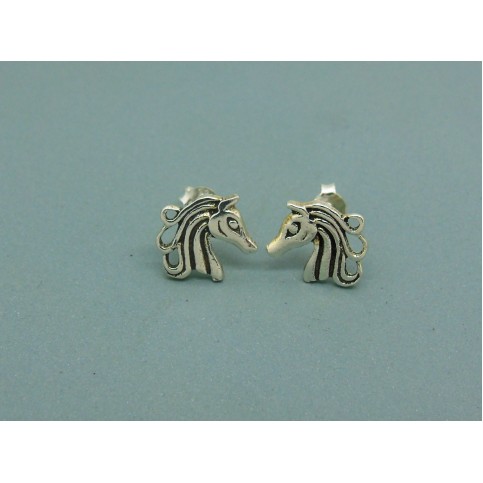 Sterling Silver Horse Head Studs