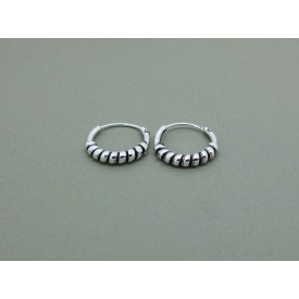 Sterling Silver Wire Wrapped Hoops