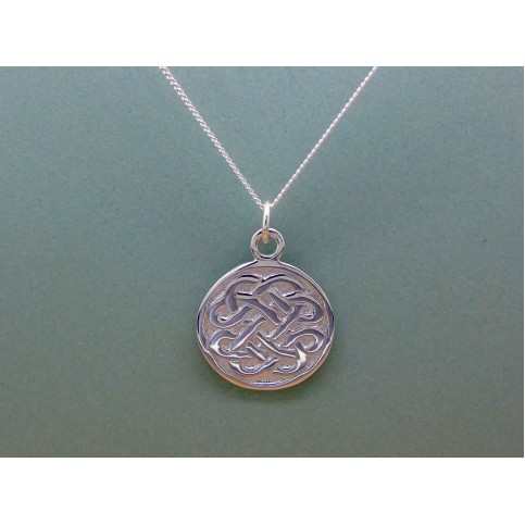 Sterling Silver Celtic Disc Pendant