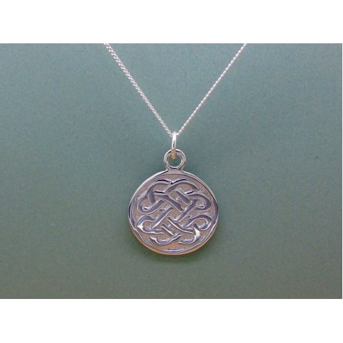 Sterling Silver Celtic Disc Pendant