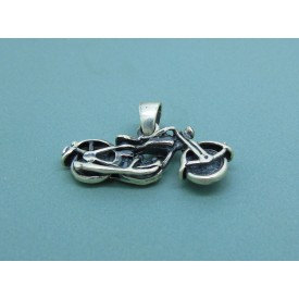 Sterling Silver Motorbike Pendant