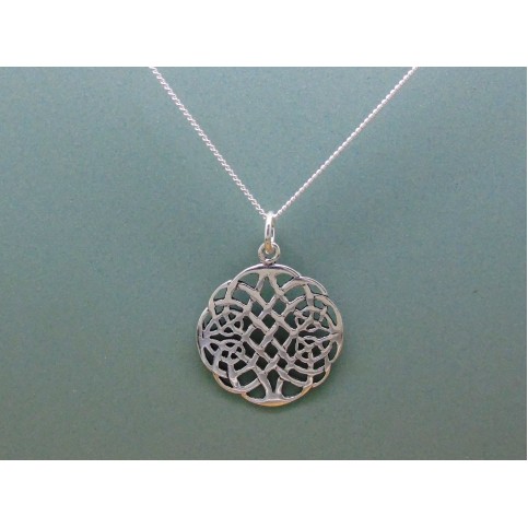 Sterling Silver Circular Celtic Pendant