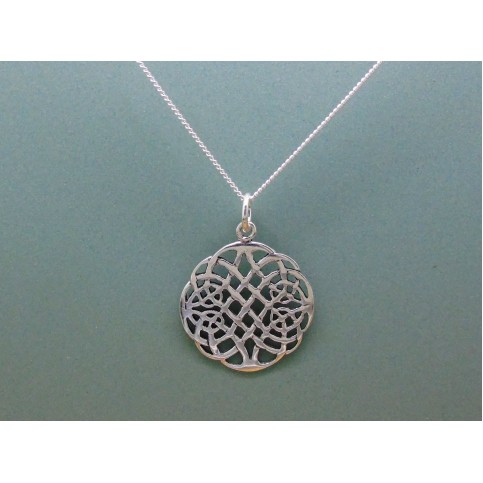 Sterling Silver Celtic Circular Pendant